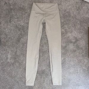 Lululemon Leggings, size 4, bone color